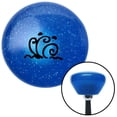 thumbnail image 1 of American Shifter  Black Hawaiian Waves No. 1 Blue Retro Metal Flake Shift Knob with M16 x 1.5 Insert Brody, 1 of 1