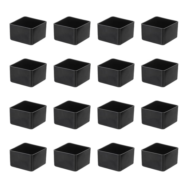Uxcell Tapas para Patas de Silla, Protectores de Piso de PVC Antideslizantes Cubiertas para Patas de Silla 1-1/2"x1-1/2" 16