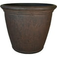 thumbnail image 1 of Sunnydaze Weather-Resistant Double-Walled Anjelica Outdoor Flower Pot Planter - 24" - Rust Finish, 1 of 10