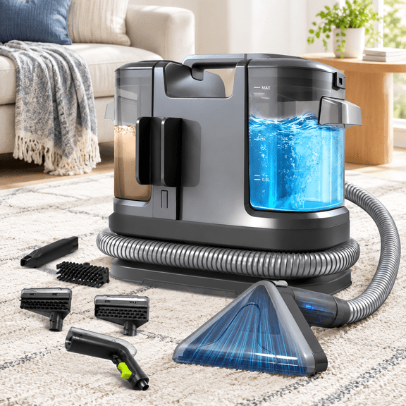 Portable Carpet and Upholstery Floor Cleaning Machine with 15000PA Suction