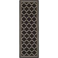 thumbnail image 1 of Safavieh Courtyard Black Indoor Outdoor Rug - Runner 2'3" x 10', 1 of 4