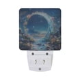 thumbnail image 5 of Yayeee LED Night Light for The Home Plug in With Light Sensors 2 Pack, Floral Moon, 5 of 6