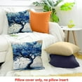 thumbnail image 4 of ZFLMY Blue Tree Throw Pillow Cover Cushion Case for Couch Decor 24x24in, 4 of 5