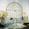 thumbnail image 2 of Weddingstar Modern Decorative Birdcage with Birds in Flight Ivory Wedding Wishing Well, 2 of 5
