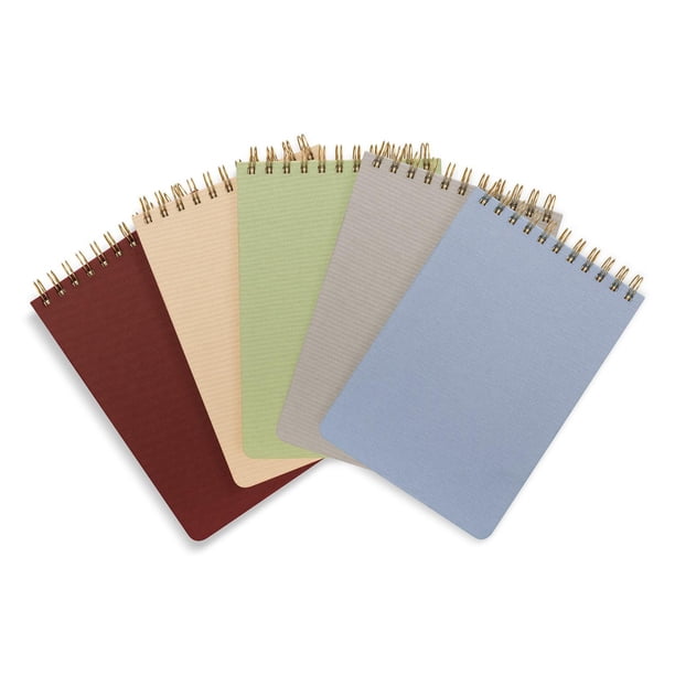 Paquete 40 piezas libreta Latka cubierta de tela/Formato vertical gris 14.8 x 21.5