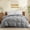 Gray, variant on Queen Size All Season Ultra Soft Goose Down & Feather Fiber Fill Duvet Insert with Corner Tabs (88" x 88")