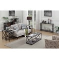 thumbnail image 7 of HomeStock Southwestern Style C End Table, C-Shaped Modern Design, Powder-Coated Metal Frame with Particleboard Top, Black Finish, 15.75" L x 10" W x 24.25" H, 7 of 7