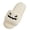 White, variant on Soft Plush Cozy Open Toe Indoor Outdoor Fuzzy Slippers Women House Slippers Warm Winter Flat Shoes Winter Warm Halloween Slippers