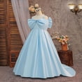 thumbnail image 7 of Fozruso Girls' Casual Dress Girls' Party Dress With Satin Bodice Sleeveless Bow Detail Wedding Birthday Dress,9-10 Years, 7 of 7