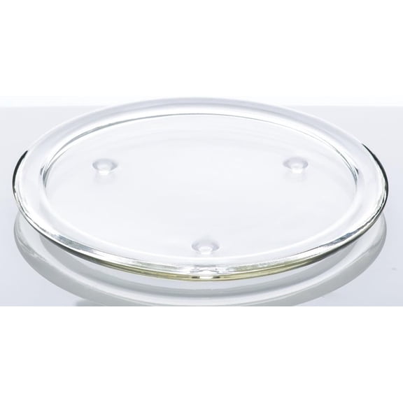 Richland 8" Glass Pillar Plate Set of 8 Candle Coaster Base