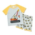 thumbnail image 1 of MIASHUI Ensembles d'Été pour Garçons Vêtements de Jeu Décontractés avec Design de Dinosaure T-Shirt à Manches Courtes Col Rond et Shorts pour Activités Extérieures Quotidiennes, 1 of 2
