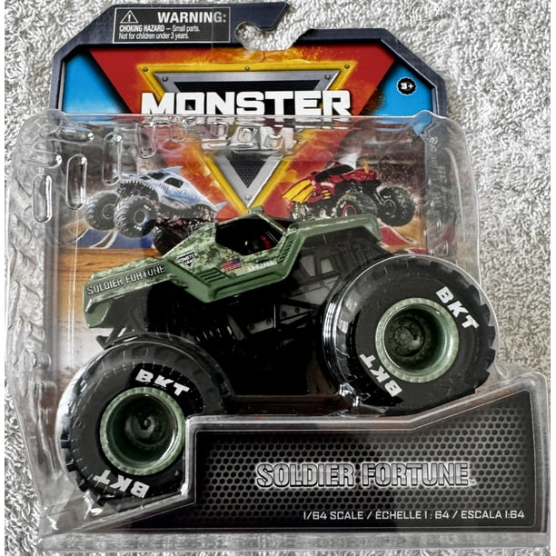 Monster Jam, Camión Monstruo Oficial Soldado de la Fortuna, Vehículo Fundido a Presión, Escala 1:64, Juguetes para Niños a Partir de 3 Años