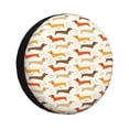 thumbnail image 1 of Fotbe Dachshund Funda de Llanta de Repuesto con Estampado, Engrosada, Ajuste Universal para Jeep, Remolque, RV, SUV, Camión-17 inch, 1 of 6