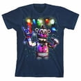 thumbnail image 5 of Five Nights at Freddy's Funtime Freddy Colored Lights Boy's Navy T-shirt-Medium, 5 of 7