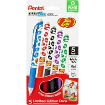 Pentel EnerGel RTX Retractable Liquid Gel Pen, Jelly Belly Limited Edition, 0.7mm tip, Assorted colors, Pack of 5 pens, (BL77PF5M-JB)