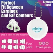 Amplim Noise Protecting Soft Silicone Earplugs for Hearing Protection, White