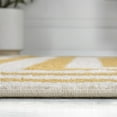 thumbnail image 4 of JONATHAN Y MOROCCAN HYPE 2 x 8 Runner Rug, Bandol Mitre Stripe - Yellow/Ivory, MOH211G-28, 4 of 6