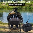 thumbnail image 6 of BRONZY Heavy Duty Oversized Camping Chair 500lbs - Beach Chair for Adults, Portable Folding with Breathable Mesh, Cup Holder & Side Pocket, 6 of 7