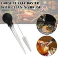 thumbnail image 2 of Large Turkey Baster with Cleaning Brush, 2024 New Cooking Food Grade Material Turkey Baster with Barbecue Basting Brush, Turkey Cooking Tools, Suitable for Making Turkey and Meats, 2 of 8