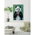 thumbnail image 3 of Panda Heart Mug Painting Print on Wrapped Canvas, 3 of 7