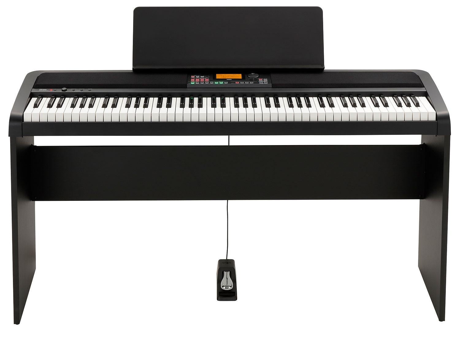 Korg XE20 88-Key Home Digital Ensemble Piano with Accompaniment with Sheet Music Stand