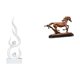 thumbnail image 1 of Escultura abstracta de fuego,Estatua de arte abstracto para decoración del hogar,Figura de caballo,Escultura de caballo en miniatura coleccionable,Estatua de animal de adorno de caballo de, 1 of 8