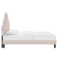 thumbnail image 6 of Modway Gwyneth Tufted Performance Velvet Twin Platform Bed in Pink, 6 of 10