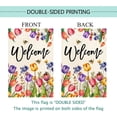 thumbnail image 6 of SM-XLHN Spring Summer Easter Tulip Welcome House Flag Double Sided Bee Colorful Floral Burlap Yard House Seasonal Farmhouse Outside Outdoor Decoration 28 x 40 Inch（large）, 6 of 6
