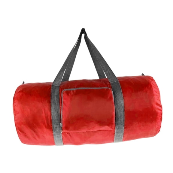 Pitycbo Foldable Travel Duffel Bag Overnight Weekender Bag Lightweight for Women Men Red