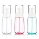 thumbnail image 1 of Paquete de 3 botellas de spray pequeñas, mini botellas de spray de 2 oz, botella de spray de viaje vacía, botellas de plástico de niebla fina (transparente+verde+rosa), 1 of 5