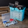 thumbnail image 4 of Stalwart Small Parts Organizer for Hardware, Tackle, or Crafts, Light Blue, 4 of 7