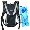 MOSOS Cycling Hydration Pack Water Backpack Hiking Climbing Pouch with 2L Hydration Bladder-Black