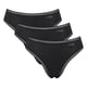 thumbnail image 1 of Sloggi Calzoncillos para mujer, pack de 3 - GO Crush High Leg C3P, pantalón, algodón elástico Negro M (Medium), 1 of 3