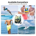 thumbnail image 6 of Uemuo Watercolor Turtle3 Pattern Mens Swim Trunks Quick Dry Board Shorts with Mesh Lining, Stretch Beach Shorts Quick Dry No-Chafing Board Shorts-Large, 6 of 9