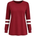 thumbnail image 4 of Miqool Shirts for Women Crew Neck Long Sleeve Pullover Casual Basic Tees Trendy Athletic Sports Tops, 4 of 8