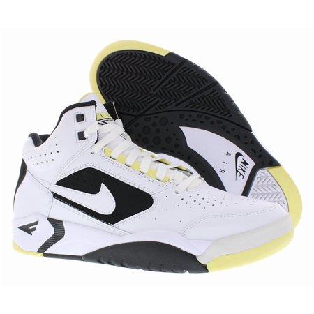 Nike Air Flight Lite Mid Unisex Shoes Size 11, Color: White/White/Lemon Black