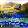 thumbnail image 5 of 2 Pack 33 ft 100 LED Outdoor Solar String Lights, Waterproof Solar Fairy Lights for for Garden Patio Yard (Blue), 5 of 8