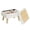 White, variant on SONGMICS Storage Ottoman, Foot Stool, Ottoman with Padded Seat, Foot Rest with Wood Legs, Small Table,11.8 x 15.7 x 11.4 Inches, Teddy Fleece, Pink