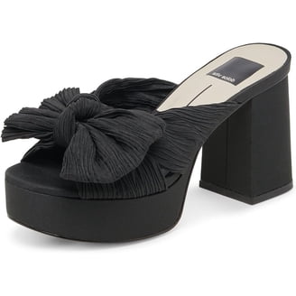 dv By Dolce Vita Women\'s Sharona Dual Strap Heeled Sandal Black 6.5 New Women main image 2