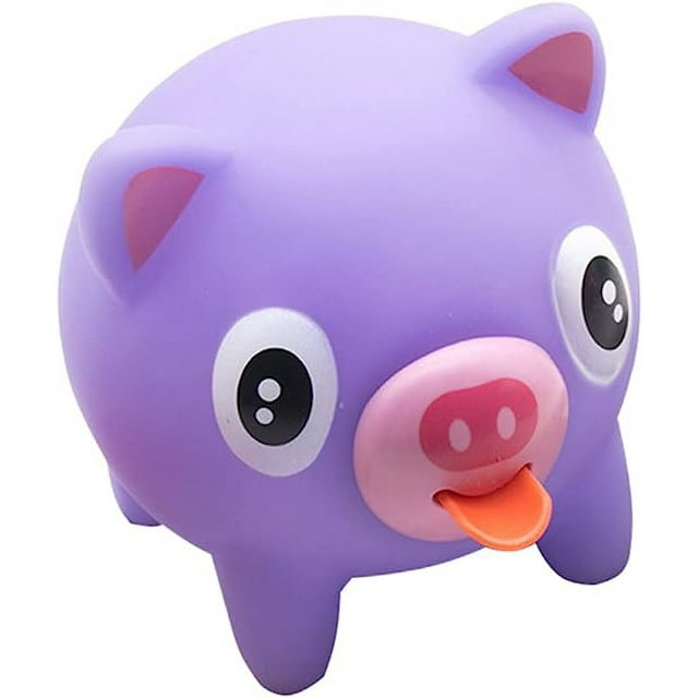 (Cerdo morado) Regalos de animales para aliviar el estrés para niños, juguetes para aliviar el estrés de mascotas, juguetes para apretar ventilación