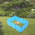 thumbnail image 1 of KAKOWELY 1Set Versatile Indoor Outdoor Pet Playpen for Small Animals Rabbit Cage Sky Blue, 1 of 8