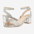 thumbnail image 2 of Wellco Women's Open Toe Ankle Strap Low Block Chunky Heels Sandals Party Dress Pumps Shoes, 2 of 6