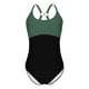 thumbnail image 2 of TaTaai Women‘s V Neck Two Piece Swim Dress Set Ruched Tank Top High Waisted Flared Swim Skirt Built-in Bottoms Removable Soft Bra No Underwire Adjustable Strap Gift, 2 of 9