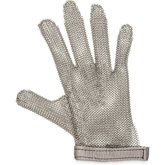 San Jamar MGA515TP Gant Extra Petit Résistant aux Coupures - Acier Inoxydable, Bracelet Gris