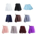 thumbnail image 2 of Aellinatey Ballet Wrap Skirt Solid Sheer Chiffon Dance Skirts with Adjustable Waist Ties, 2 of 11