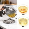 thumbnail image 6 of Deago Bacon Grease Container with Strainer 60.8 oz Stainless Steel Oil Container Can with Dust-proof Lid Non-slip Tray for Kitchen Storing Frying Cooking Grease, 6 of 8