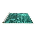 thumbnail image 2 of Ahgly Company Machine Washable Indoor Rectangle Persian Turquoise Blue Traditional Area Rugs, 5' x 7', 2 of 4