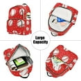 thumbnail image 5 of ALAZA Baseball on Red Womens Travel Laptop Backpack Large Daypack Ladies Shoulder Bags M, 5 of 7