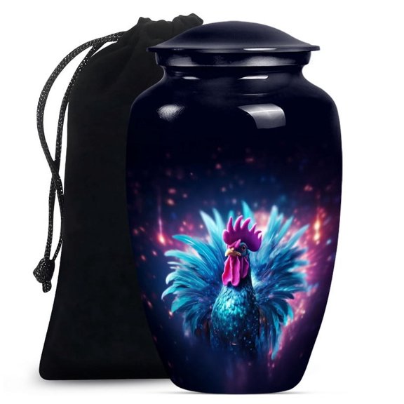 Rooster Urn, Urn for Adult Female Ashes, Burial Urns for Adult Human Ashes, Urns for Human Ashes Adult man, Urns for Human Ashes Adult Male, Large Urns for Human Ashes(Size - 10inch)