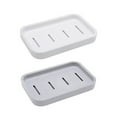 thumbnail image 4 of EGYMEN Creative Double Layer Soap Dish, Portable Plastic Soap Box for Bathroom and Kitchen, Multi-Functional Drainage Soap Holder, Modern Design Soap Tray with Water Collection, 4 of 6